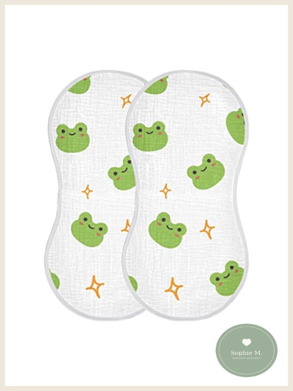 Muslin Burp Cloths Set of 4 Cotton Soft Absorbent Newborn Bibs Towel